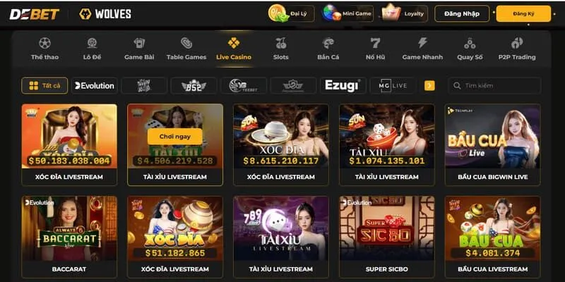 Ưu điểm nổi bật giúp DEBET thu hút người chơi