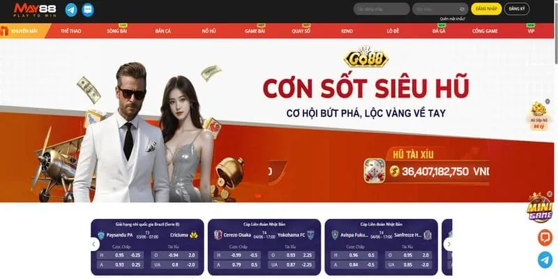 Trải nghiệm cá cược an toàn, giao diện thân thiện tại nhà cái May88